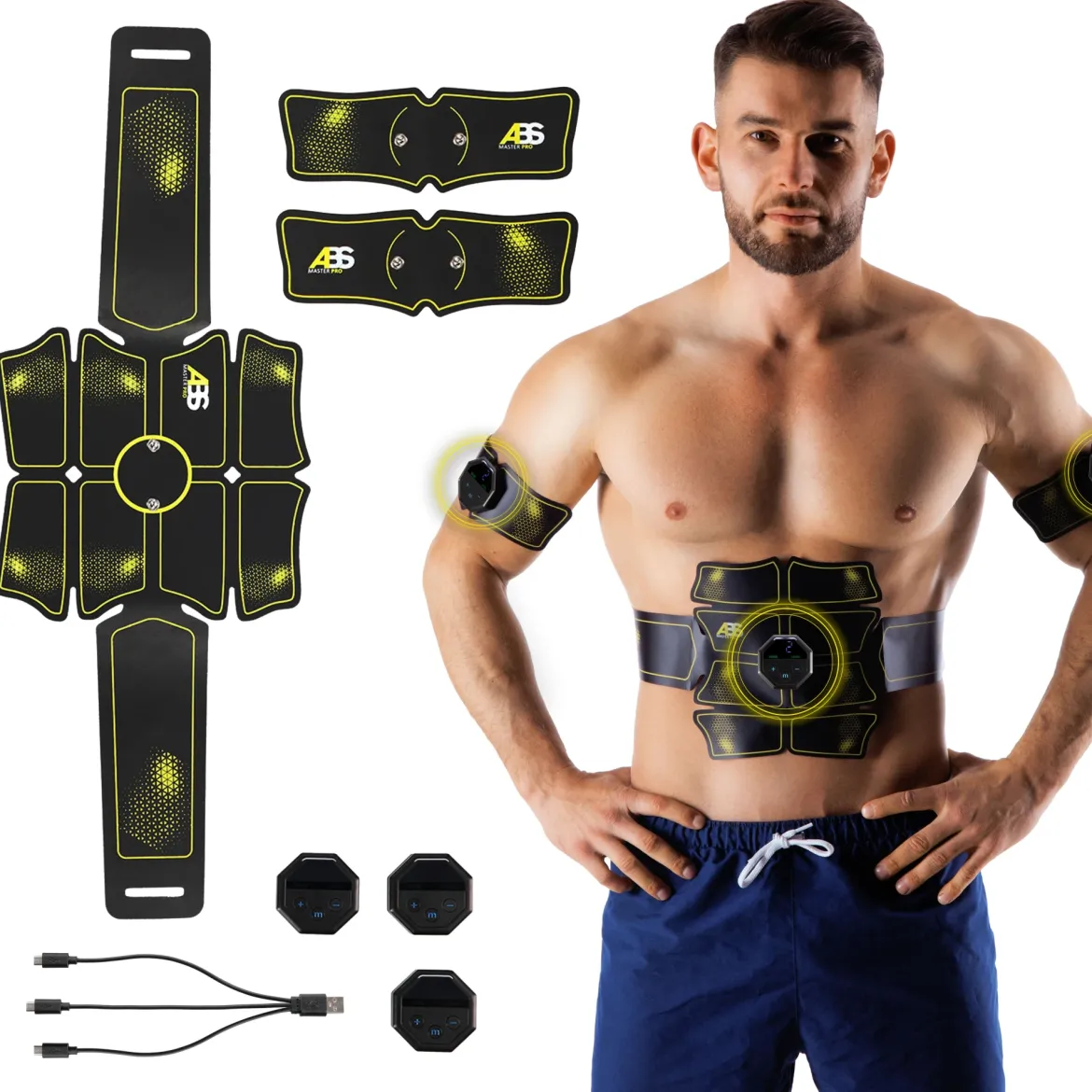 ABS MASTER PRO SUPER ELEKTROSTYMULATOR MIĘŚNI HMS
