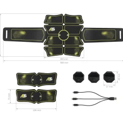 ABS MASTER PRO SUPER ELEKTROSTYMULATOR MIĘŚNI HMS