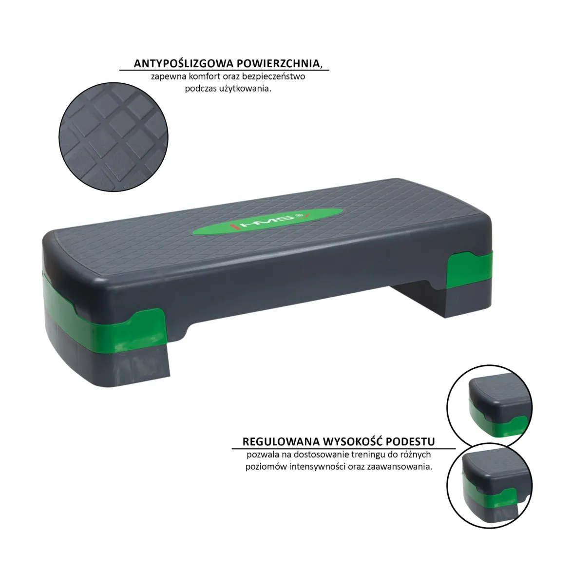 AS003 ZIELONY STEP DO AEROBIKU HMS