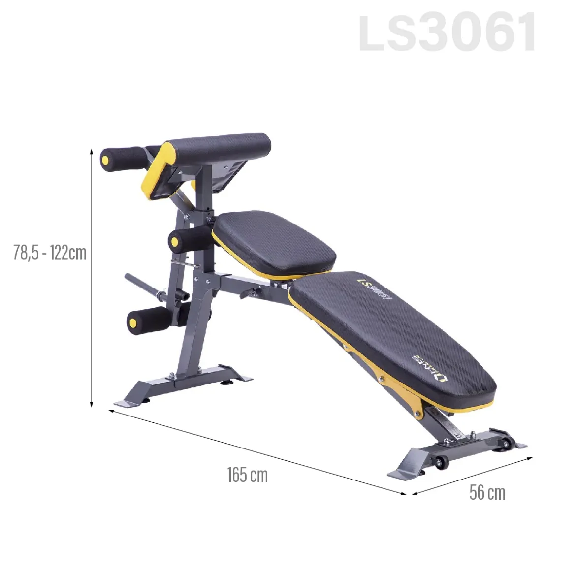 Ławka treningowa 4w1 z modlitewnikiem i prasą HMS Premium LS3061