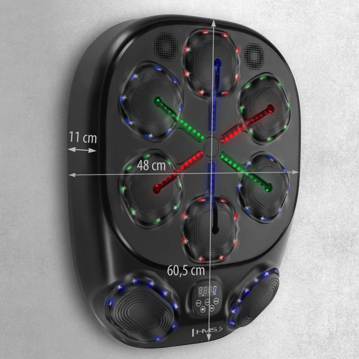 Elektroniczna tarcza bokserska LED z Bluetooth i rękawicami HMS TB10