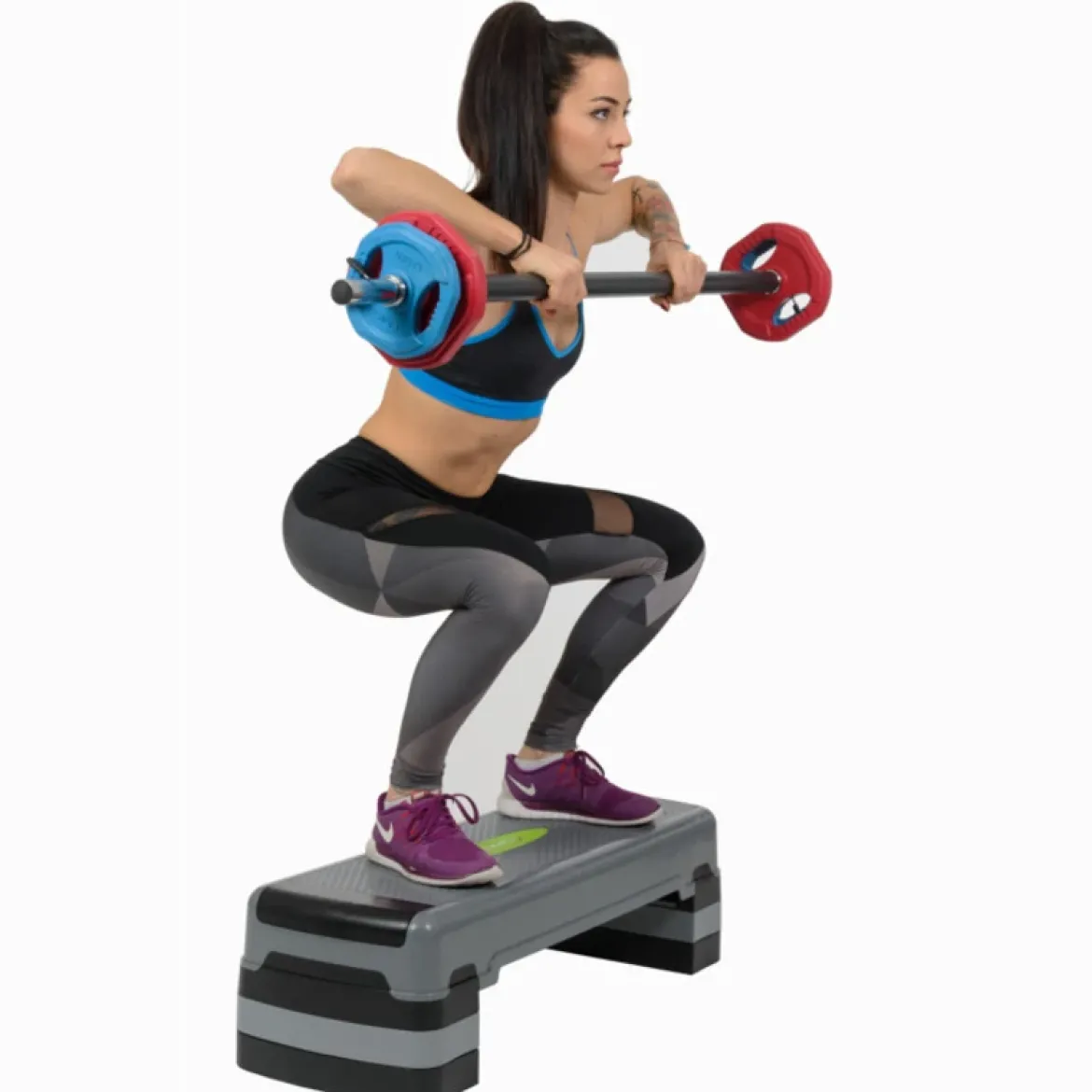 FITNESS SZTANGA Z OBCIĄŻENIEM I ZACISKAMI SBP20 HMS