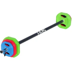 FITNESS SZTANGA Z OBCIĄŻENIEM I ZACISKAMI SBP20 HMS