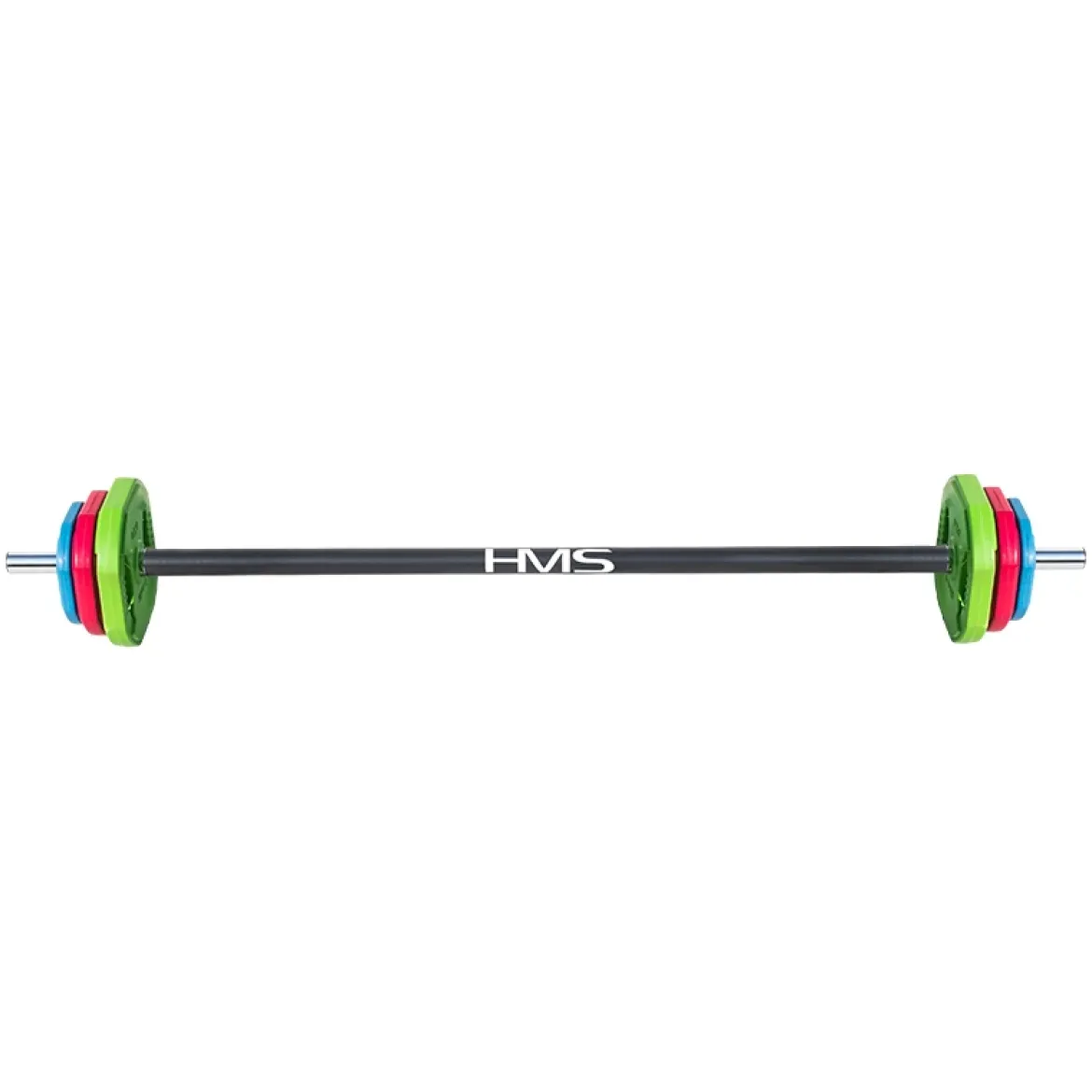FITNESS SZTANGA Z OBCIĄŻENIEM I ZACISKAMI SBP20 HMS