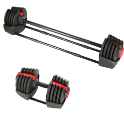 Hantle regulowane 2w1 HMS SGR40 PRO Set – sztanga i sztangielki