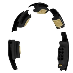 HHM13 HULA HOP BLACK/GOLD Z MAGNESAMI I OBCIĄŻNIKIEM + LICZNIK HMS