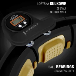 HHM13 HULA HOP BLACK/GOLD Z MAGNESAMI I OBCIĄŻNIKIEM + LICZNIK HMS
