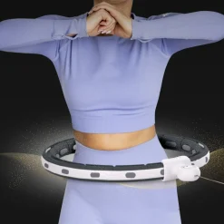 HHM15 HULA HOP BLACK Z MAGNESEM I OBCIĄŻNIKIEM + LICZNIK HMS