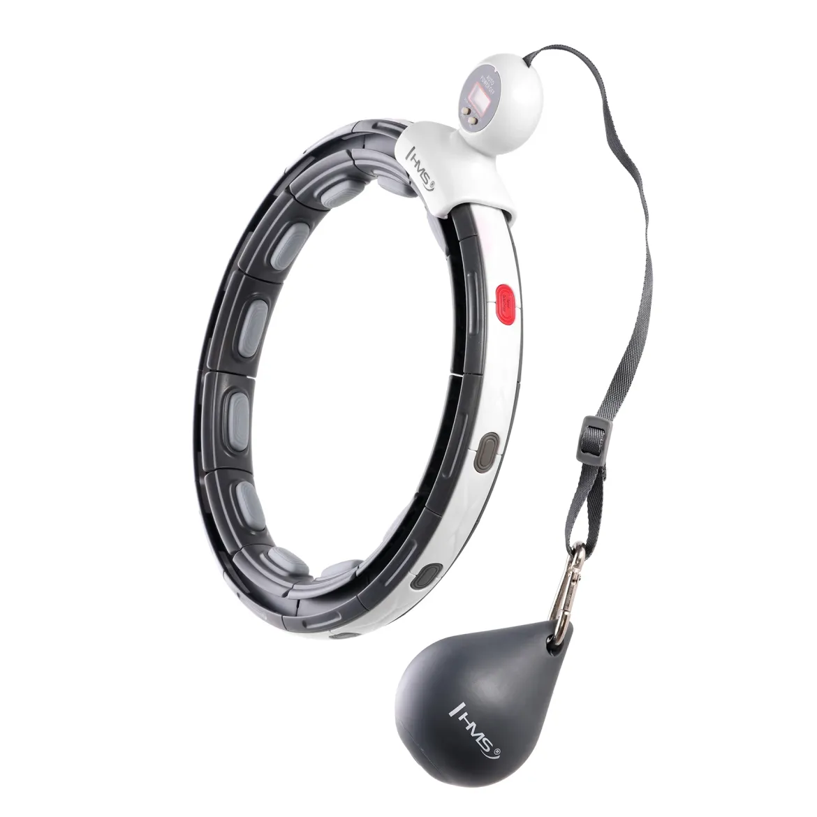 HHM15 HULA HOP BLACK Z MAGNESEM I OBCIĄŻNIKIEM + LICZNIK HMS