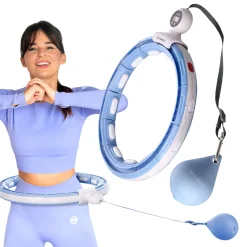 HHM15 HULA HOP BLUE Z MAGNESEM I OBCIĄŻNIKIEM + LICZNIK HMS