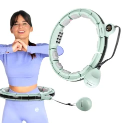 HHM13 HULA HOP GREEN Z MAGNESAMI I OBCIĄŻNIKIEM + LICZNIK HMS