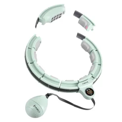 HHM13 HULA HOP GREEN Z MAGNESAMI I OBCIĄŻNIKIEM + LICZNIK HMS