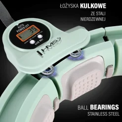 HHM13 HULA HOP GREEN Z MAGNESAMI I OBCIĄŻNIKIEM + LICZNIK HMS