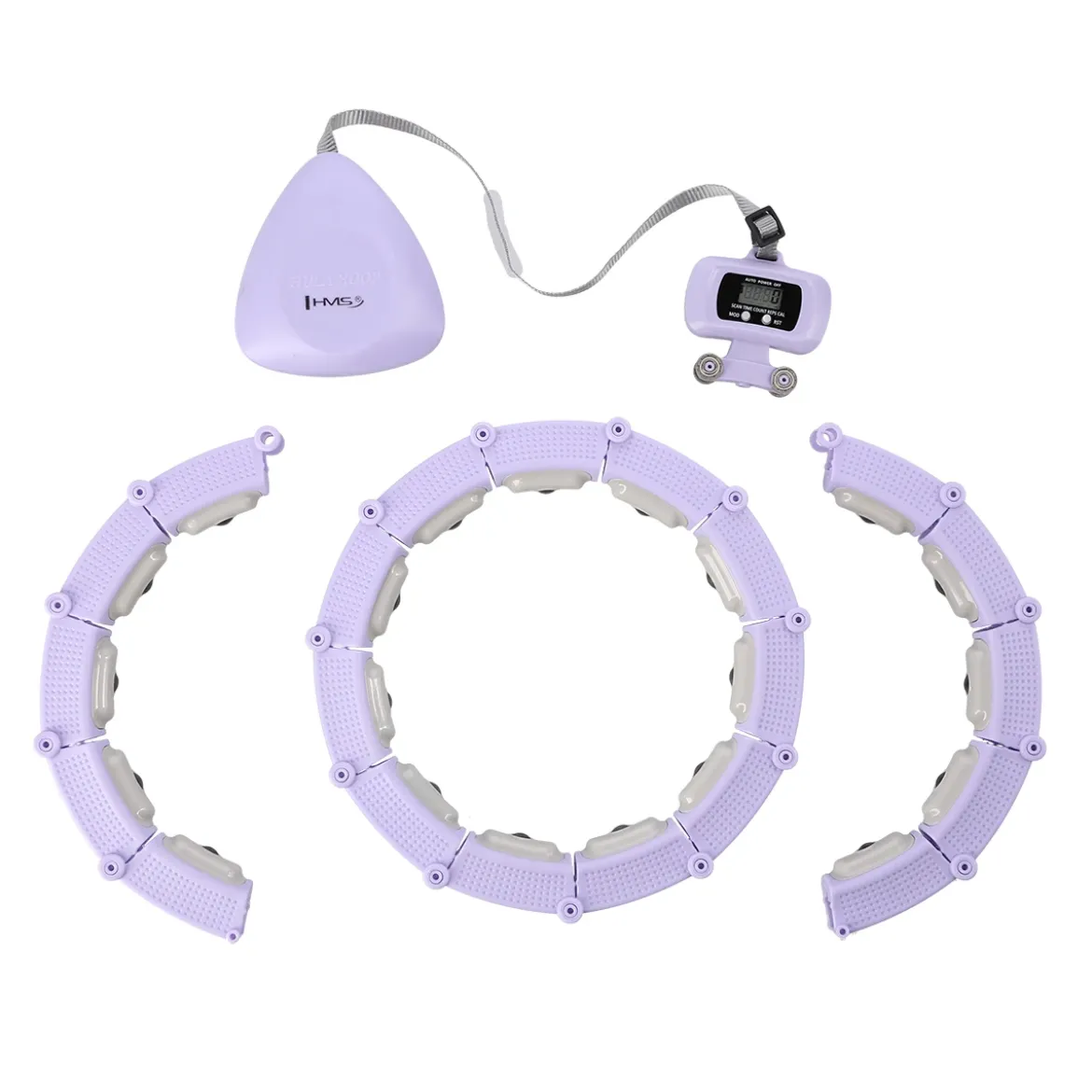 HHM14 HULA HOP VIOLET Z MAGNESAMI I OBCIĄŻNIKIEM + LICZNIK HMS