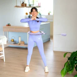 HHM14 HULA HOP VIOLET Z MAGNESAMI I OBCIĄŻNIKIEM + LICZNIK HMS