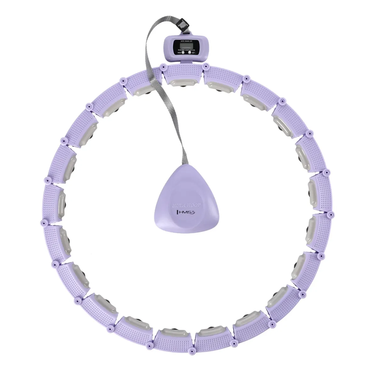 HHM14 HULA HOP VIOLET Z MAGNESAMI I OBCIĄŻNIKIEM + LICZNIK HMS