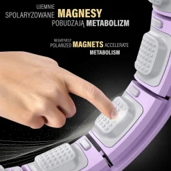 HHM13 HULA HOP VIOLET Z MAGNESAMI I OBCIĄŻNIKIEM + LICZNIK HMS