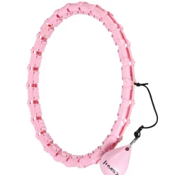HHW11 PLUS SIZE HULA HOP LIGHT PINK Z WYPUSTKAMI I OBCIĄŻNIKIEM HMS