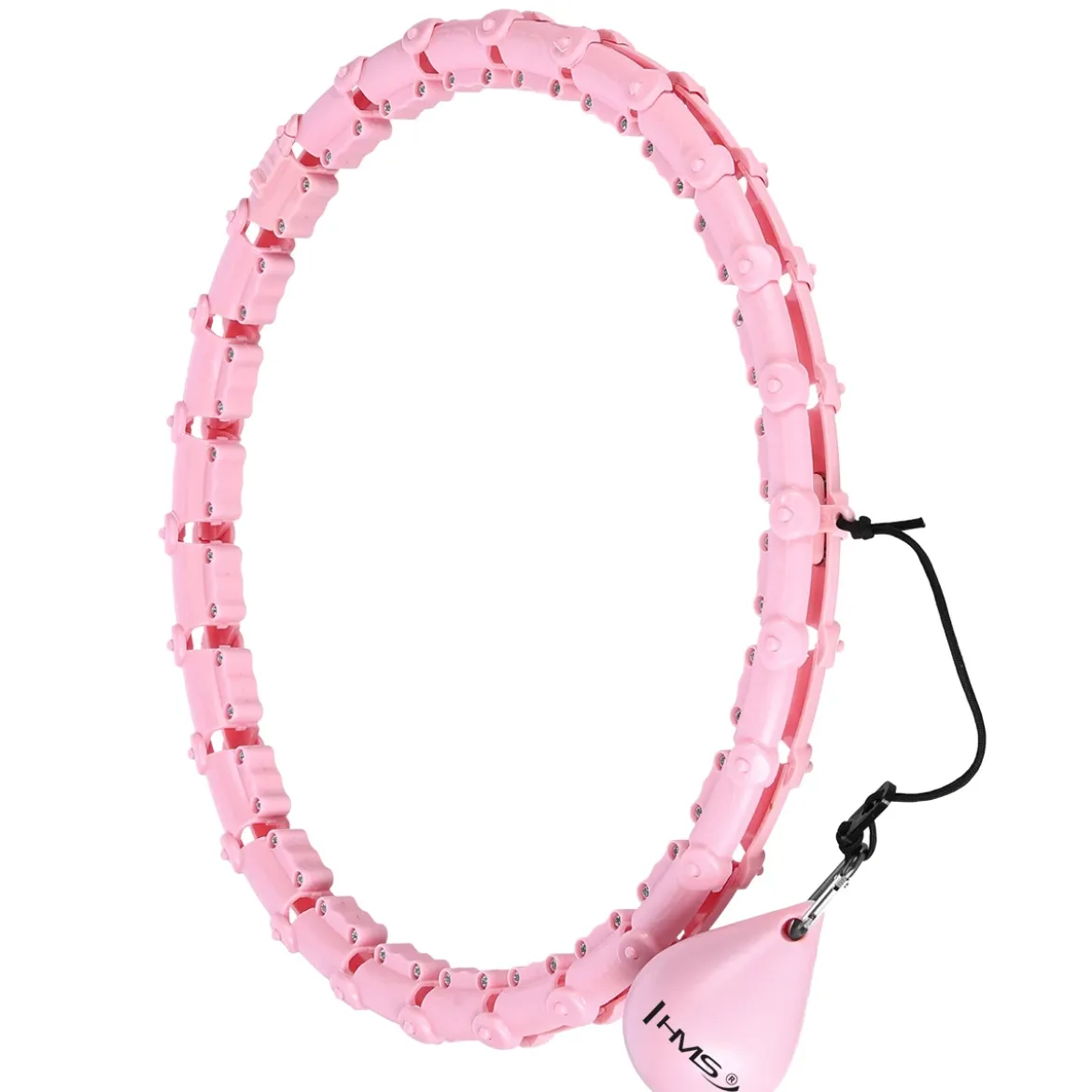 HHW11 PLUS SIZE HULA HOP LIGHT PINK Z WYPUSTKAMI I OBCIĄŻNIKIEM HMS