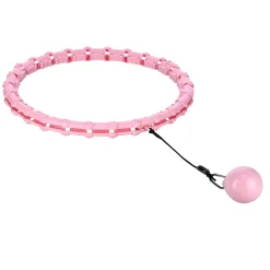 HHW11 PLUS SIZE HULA HOP LIGHT PINK Z WYPUSTKAMI I OBCIĄŻNIKIEM HMS