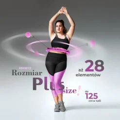 HHW12 PLUS SIZE HULA HOP Z WYPUSTKAMI I OBCIĄŻNIKIEM HMS