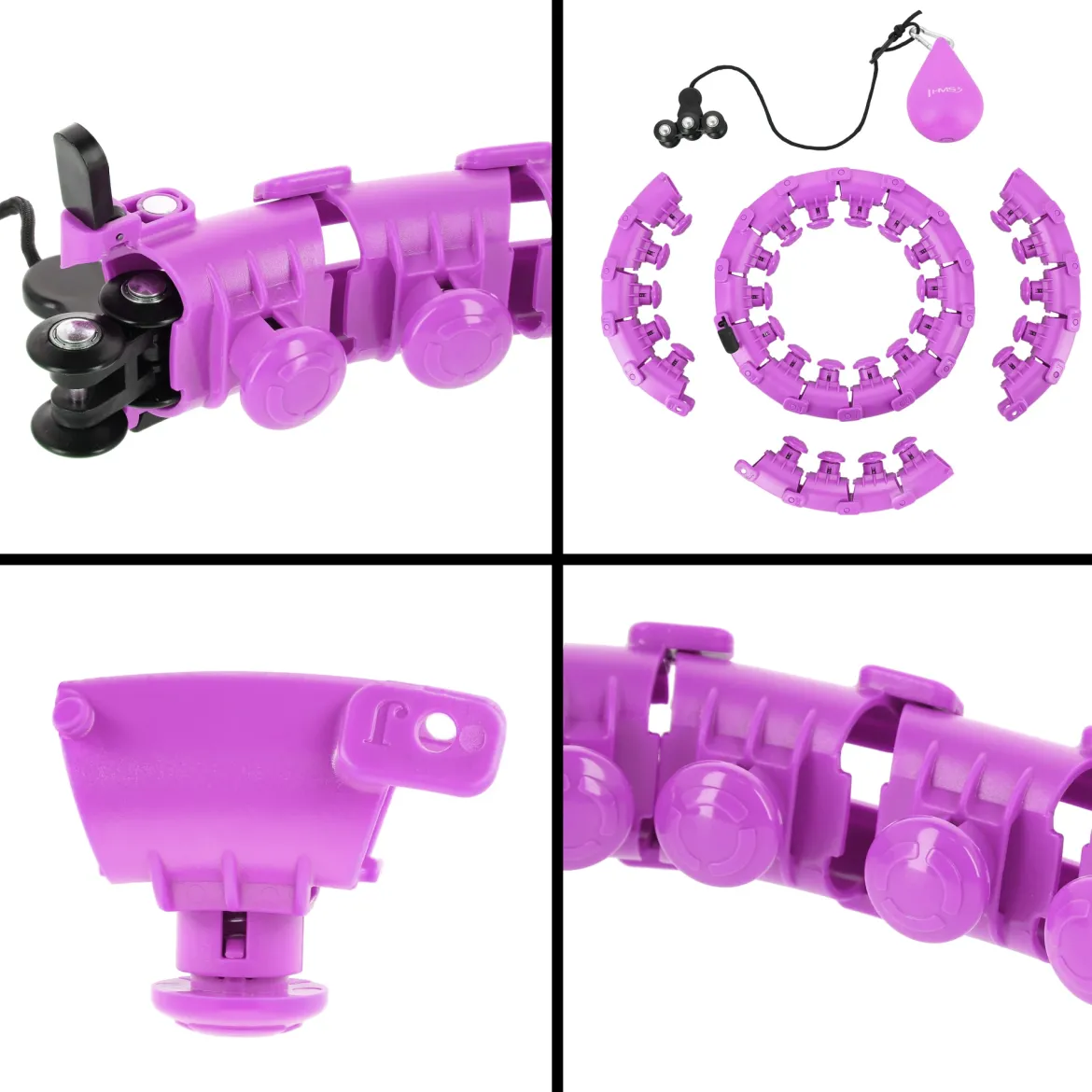 HHW12 PLUS SIZE HULA HOP Z WYPUSTKAMI I OBCIĄŻNIKIEM HMS