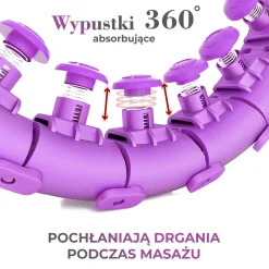 HHW12 PLUS SIZE HULA HOP Z WYPUSTKAMI I OBCIĄŻNIKIEM HMS