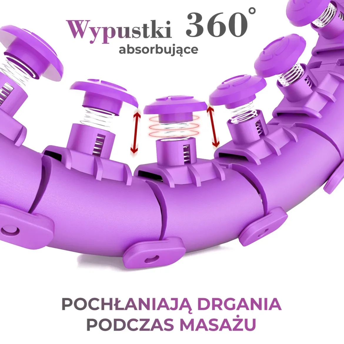 HHW12 PLUS SIZE HULA HOP Z WYPUSTKAMI I OBCIĄŻNIKIEM HMS