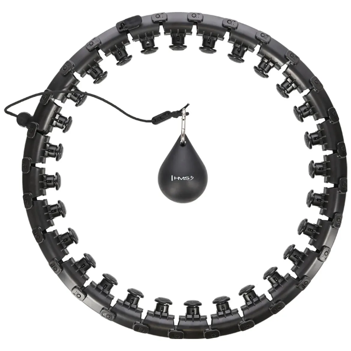 HHW12 PLUS SIZE HULA HOP Z WYPUSTKAMI I OBCIĄŻNIKIEM HMS
