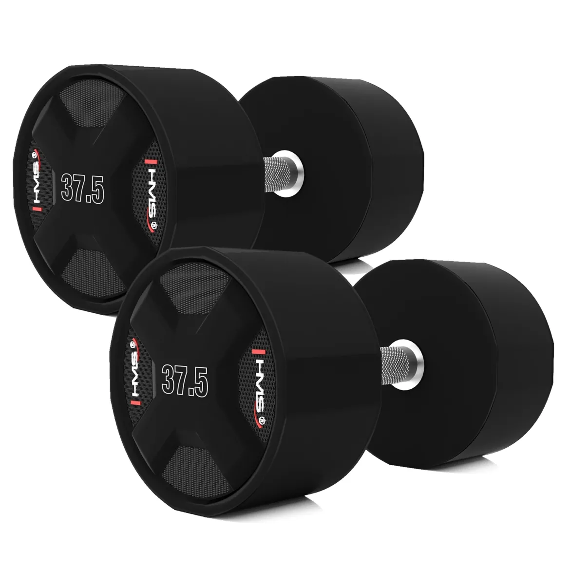 HPC SET ZESTAW HANTLI POLIURETANOWYCH 2 x 27.5 - 37.5 KG CPU (325 KG) HMS