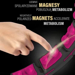 Hula hop magnetyczne HMS HHM16 z obciążeniem i licznikiem LCD