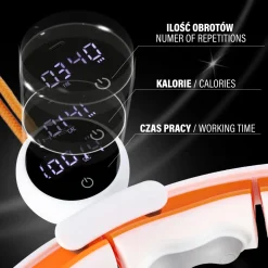 Hula hop magnetyczne HMS HHM21 z obciążeniem, TPE i licznikiem USB-C