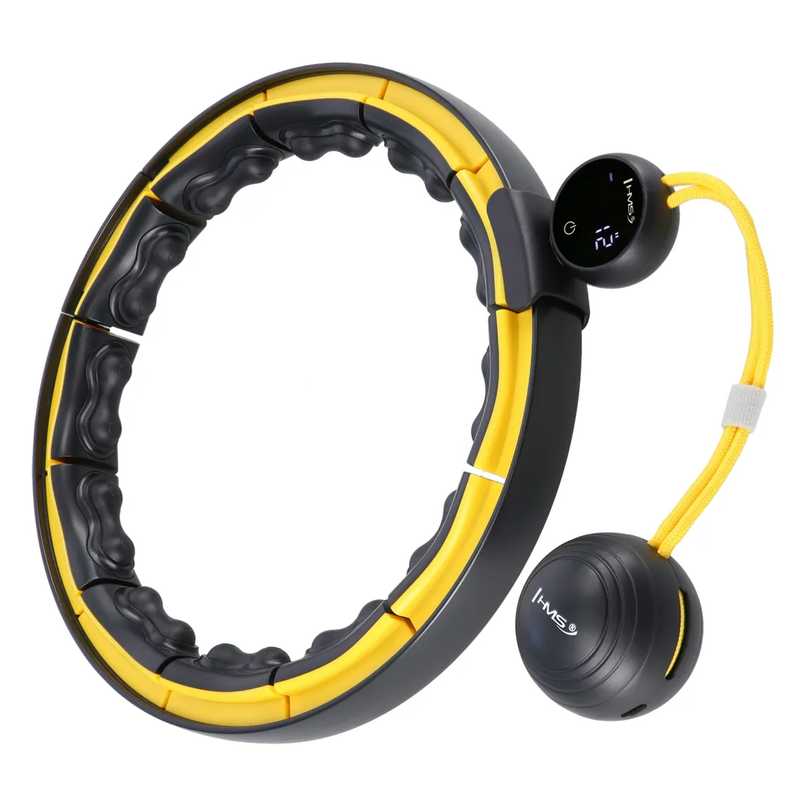 Hula hop magnetyczne HMS HHM21 z obciążeniem, TPE i licznikiem USB-C