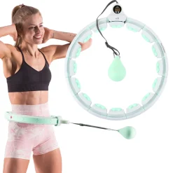 Hula hop regulowane HMS HHW06 z obciążeniem i licznikiem LCD