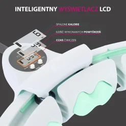 Hula hop regulowane HMS HHW06 z obciążeniem i licznikiem LCD