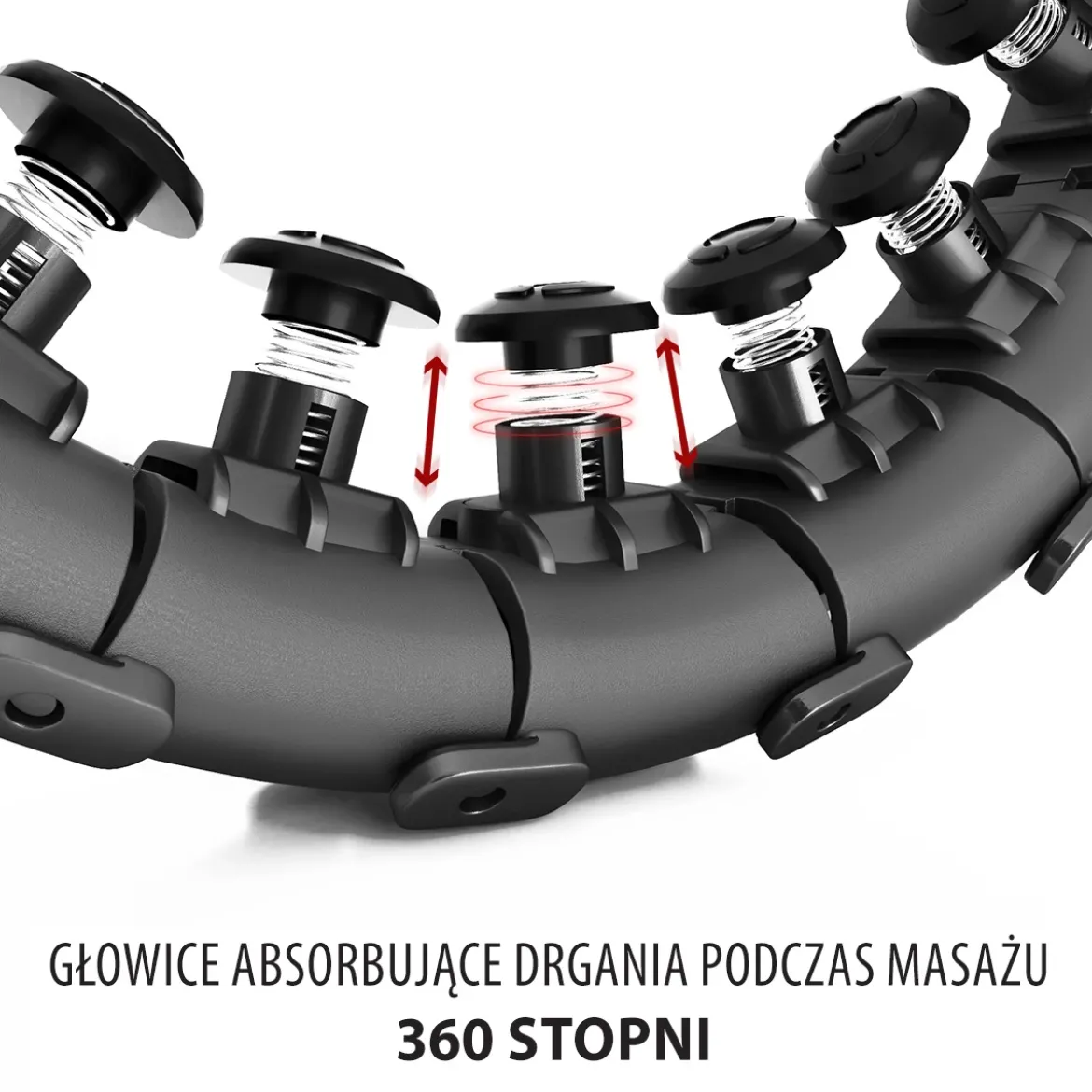 Hula hop regulowane HMS HHW01 z wypustkami i obciążnikiem