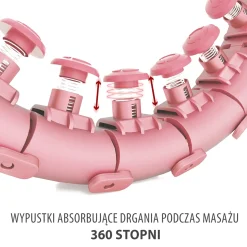 Hula hop regulowane HMS HHW01 z wypustkami i obciążnikiem