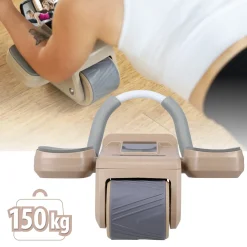 KA08 BROWN ABS AUTOMATYCZNE KOŁO DO ĆWICZEŃ MIĘŚNI BRZUCHA Z WYŚWIETLACZEM LCD I ŁADOWANIEM HMS