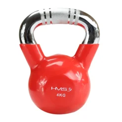 KTC KETTLEBELL ŻELIWNY POKRYTY WINYLEM Z CHROMOWANYM UCHWYTEM HMS
