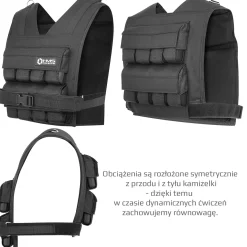 KTO KAMIZELKA TRENINGOWA ZE STALOWYM OBCIĄŻENIEM HMS PREMIUM