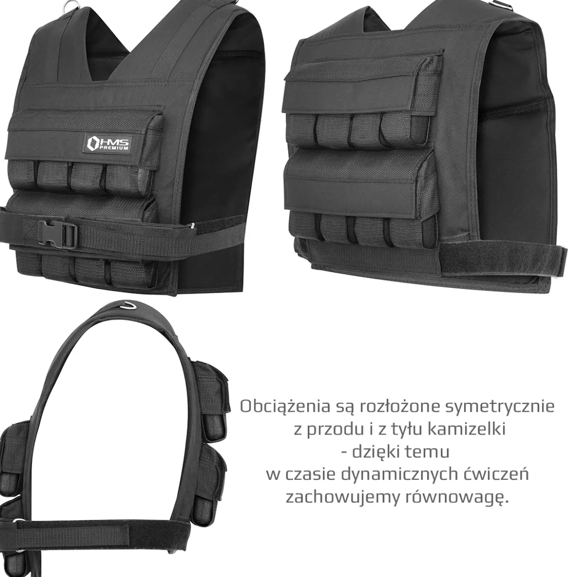 KTO KAMIZELKA TRENINGOWA ZE STALOWYM OBCIĄŻENIEM HMS PREMIUM