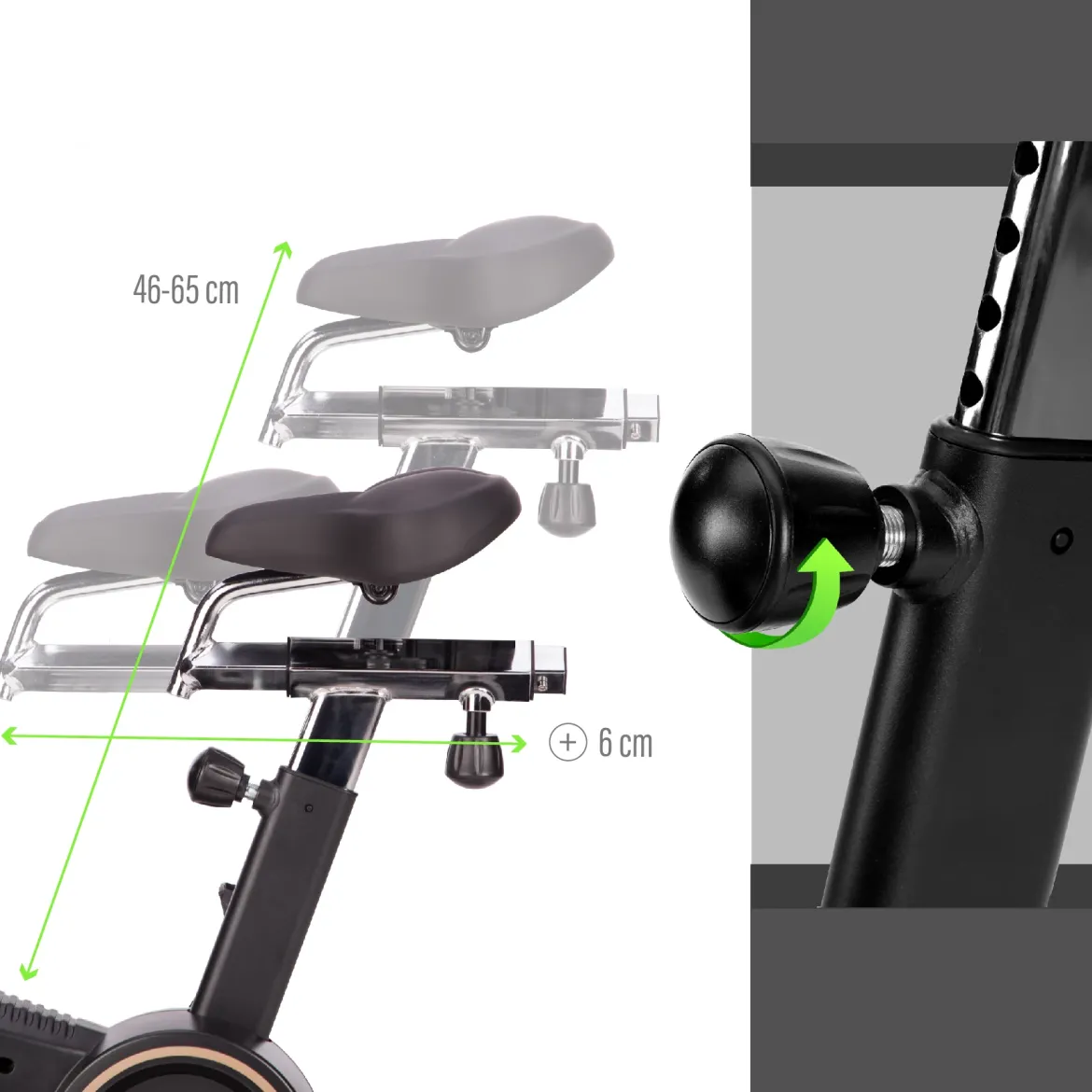 MP5458 ROWER STACJONARNY POWIETRZNY SEMI COMMERCIAL HMS