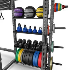 MULTIFUNKCYJNA KLATKA POWER RACK Z WYCIĄGIEM I REGAŁEM DO PRZECHOWYWANIA XENTRYON HMS