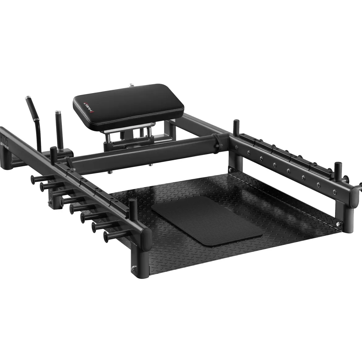 PHT25 PLATFORMA DO ĆWICZEŃ MIĘŚNI POŚLADKÓW HIP THRUST I MARTWEGO CIĄGU COMMERCIAL HMS