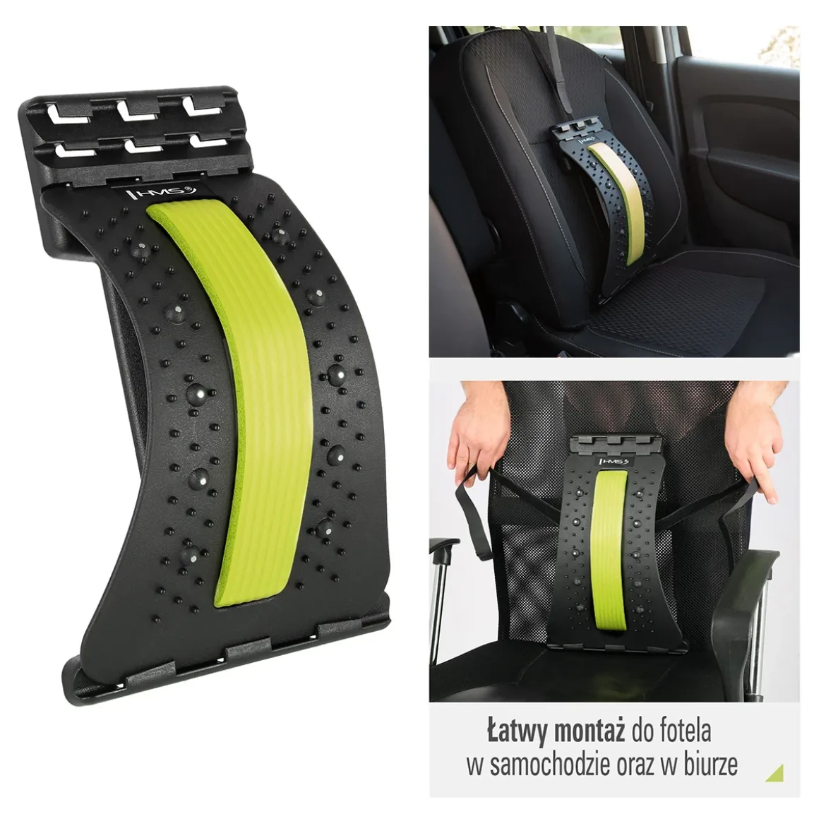 PRP02 GREEN PRZYRZĄD DO ROZCIĄGANIA PLECÓW Z MAGNESAMI HMS