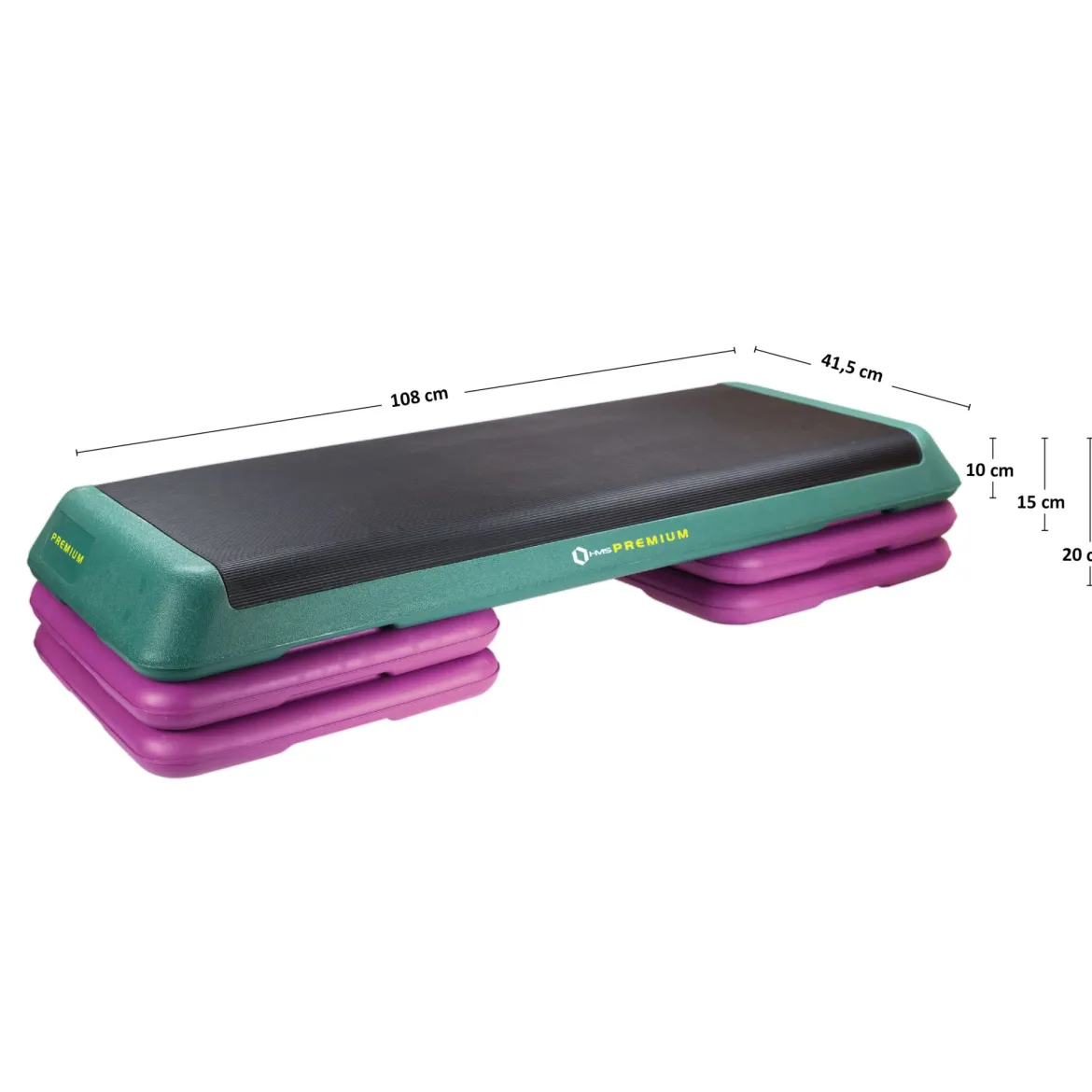 Regulowany step do aerobiku XXL HMS Premium AS006