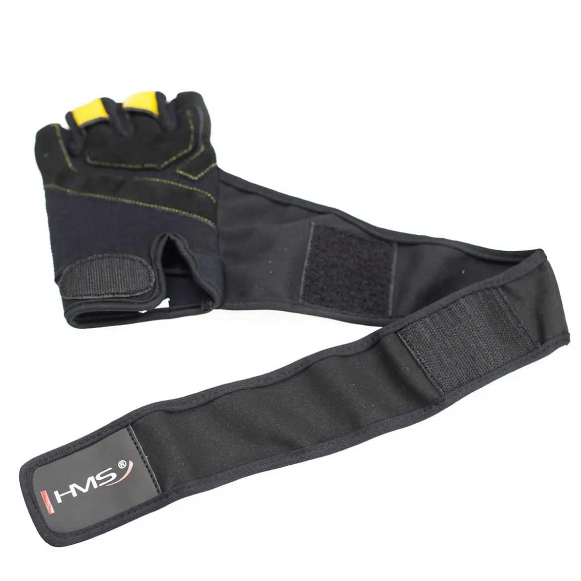 RST01 BLACK/YELLOW RĘKAWICE NA SIŁOWNIĘ HMS