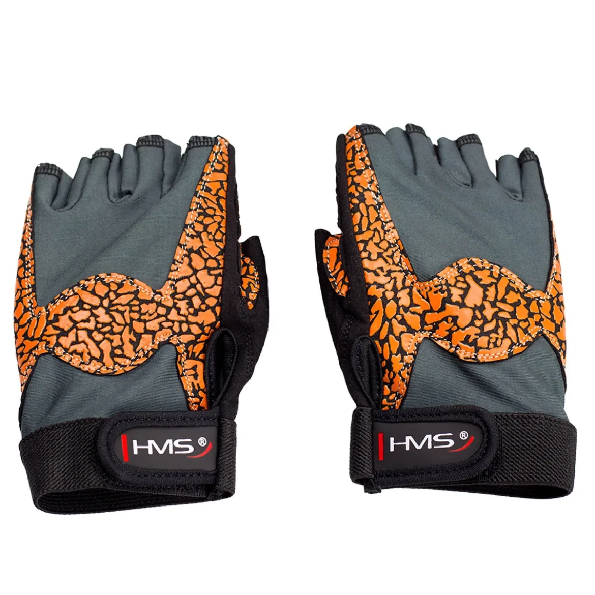 RST03 ORANGE/GRAY RĘKAWICE NA SIŁOWNIĘ HMS