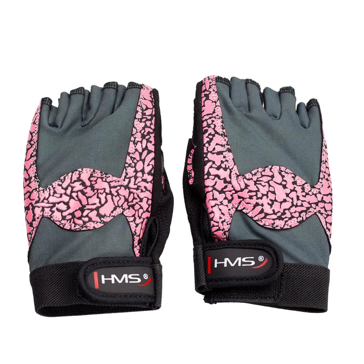 RST03 PINK/GRAY RĘKAWICE NA SIŁOWNIĘ HMS