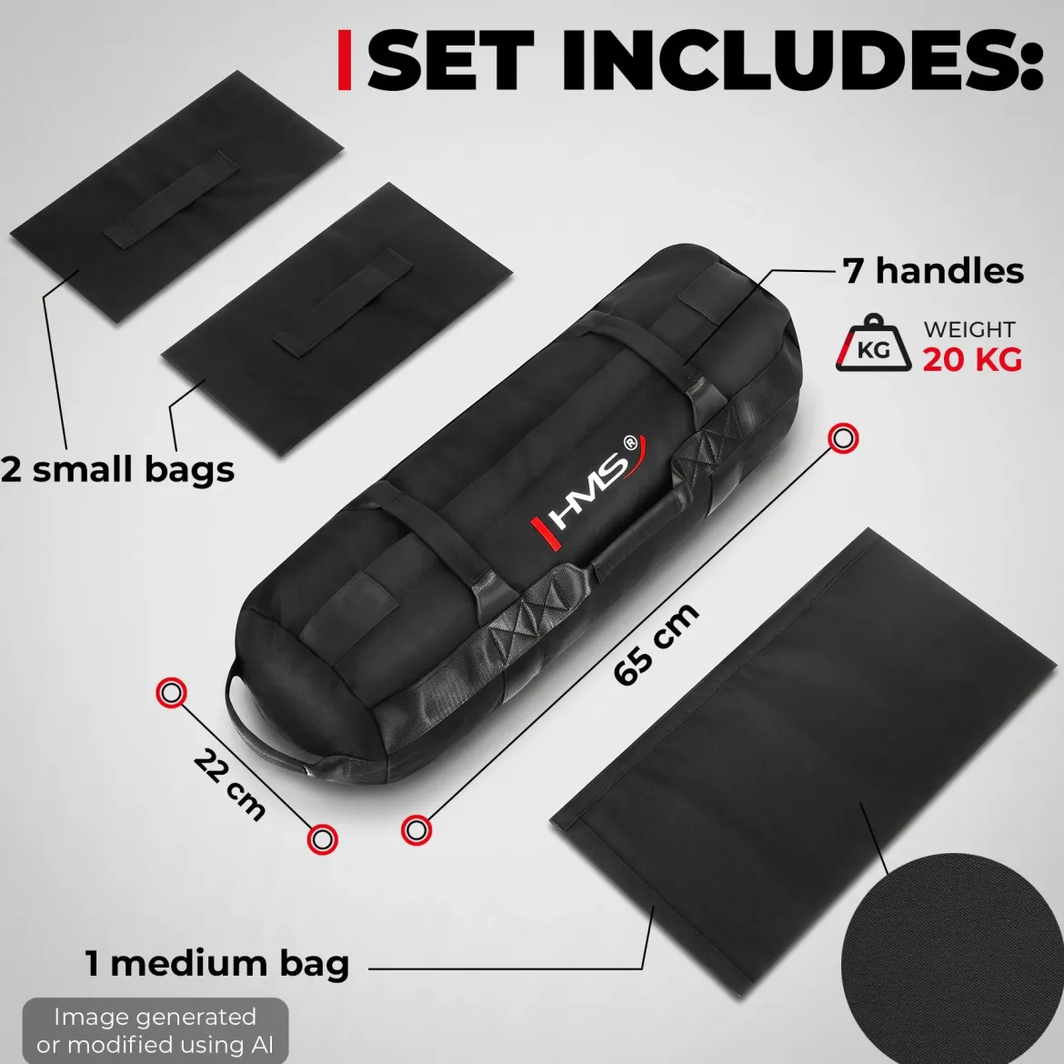 SANDBAG WOREK TRENINGOWY DO WYPEŁNIENIA WSW HMS